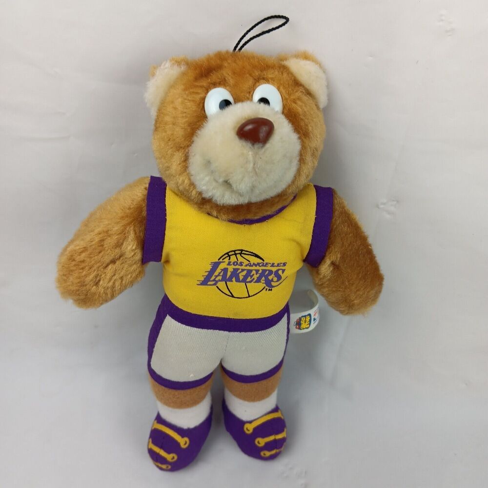 NBA LA Lakers Bear Mascot Good Stuff Plush Official Licensed Vintage 1993